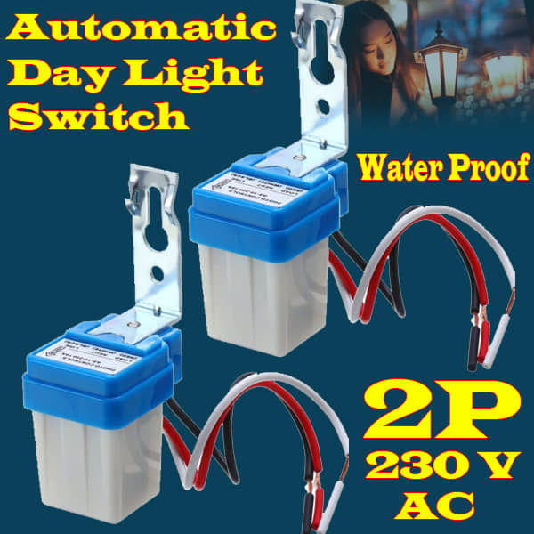 Water Proof 230Volt Auto Day/Night On and Off Photocell LDR Solar Sensor Switch for Lighting - Sports and Fitness Equipment | Buy online on ZillyBuy