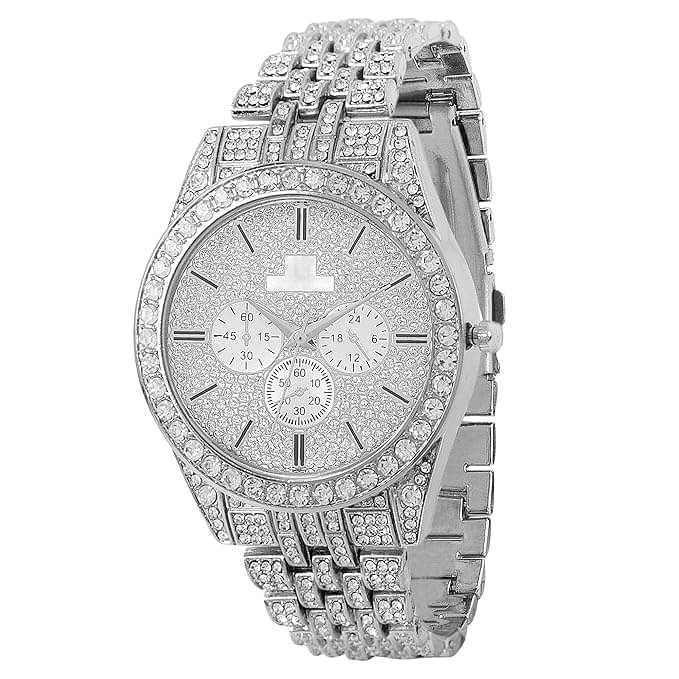    			ALNA TURA Silver Metal Analog Men's Watch