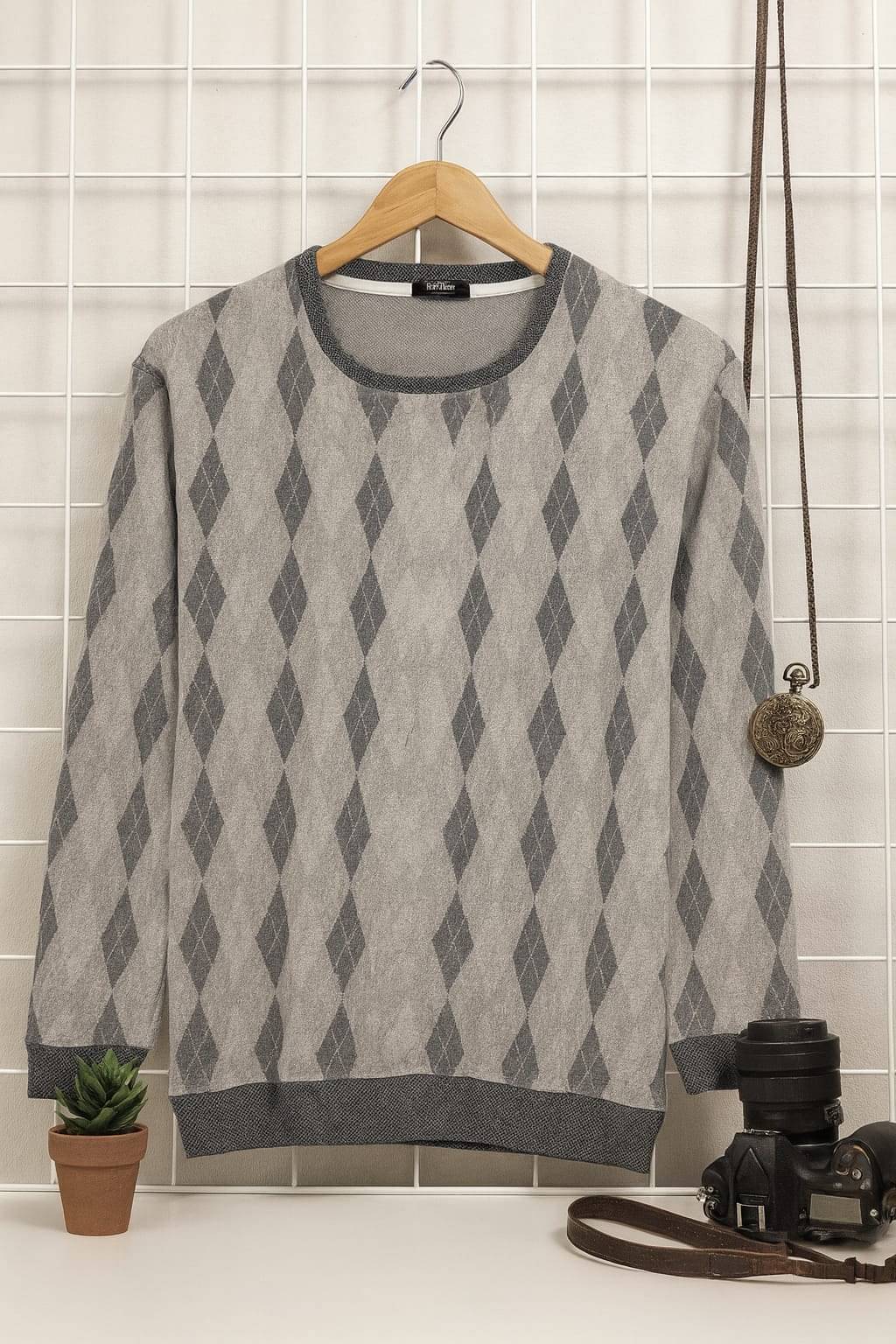    			AUSTIVO Cotton Blend Round Neck Men's Full Sleeves Cardigan Sweater - Grey ( Pack of 1 )