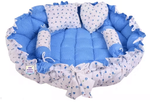     			Adore Stuff Blue Cotton ( 1 pcs) Bedding Sets