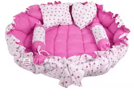     			Adore Stuff Pink Cotton ( 1 pcs) Bedding Sets