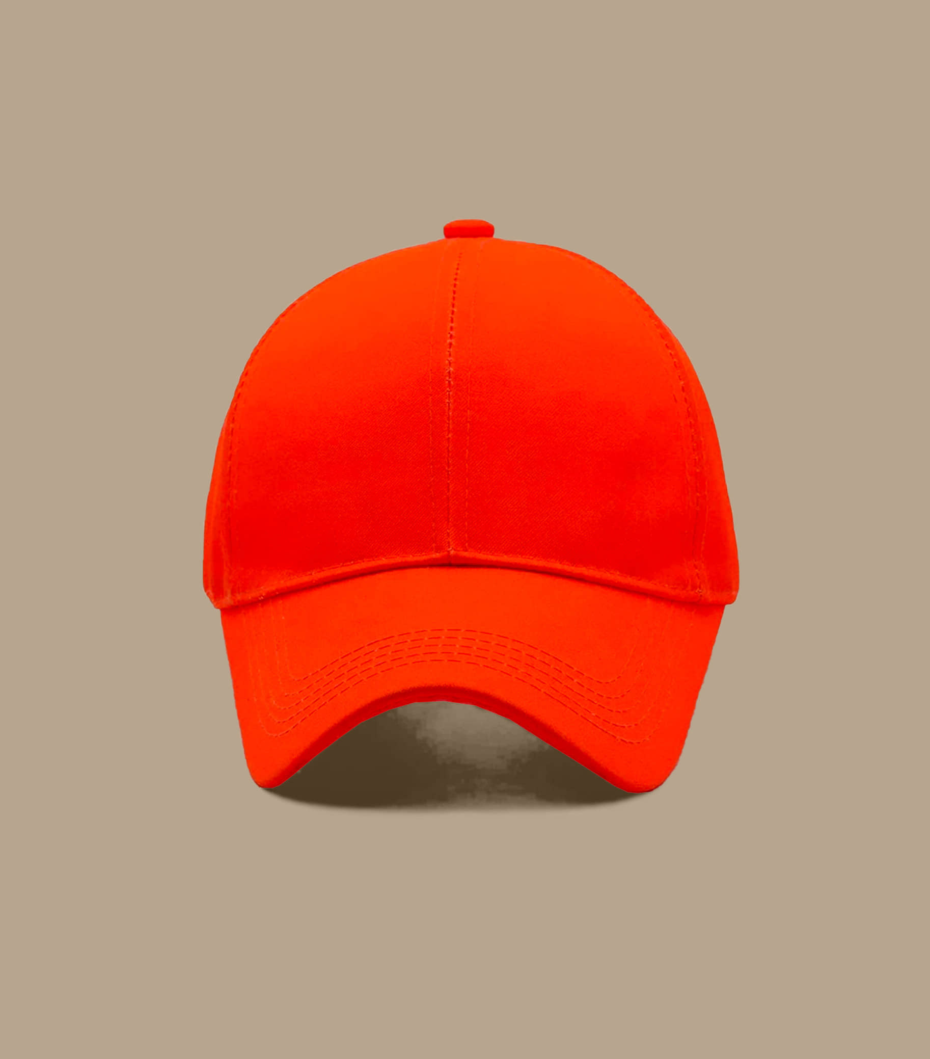 Babji Orange Cotton Blend Women's Cap ( Pack of 1 )
