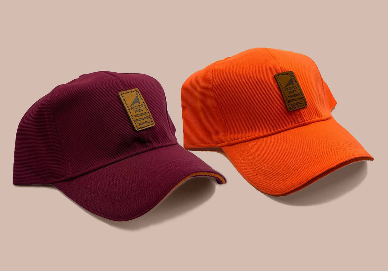     			Babji Orange Cotton Blend Women's Cap ( Pack of 2 )