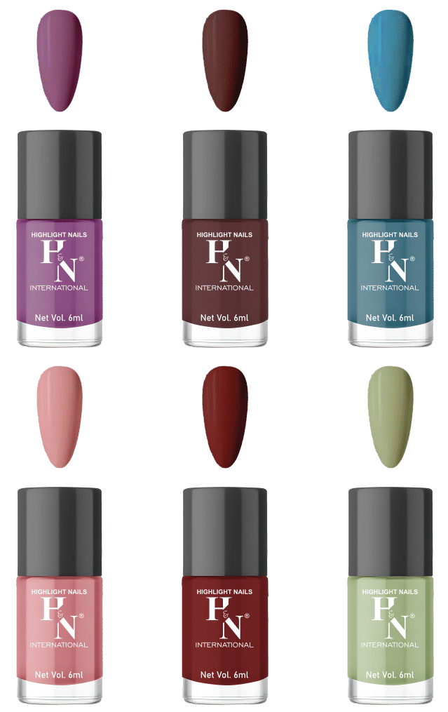     			HighLight Nails Multi Glossy Nail Polish Kit 6 ( Pack of 6 )