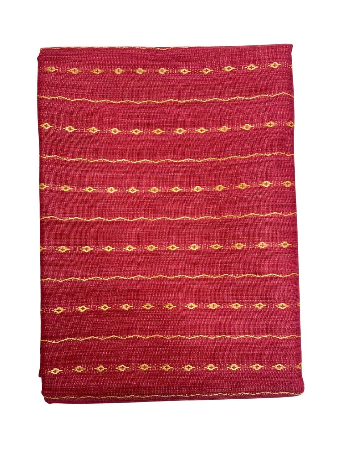     			Maharaja Red Cotton Blend Men's Unstitched Kurta ( Pack of 1 )