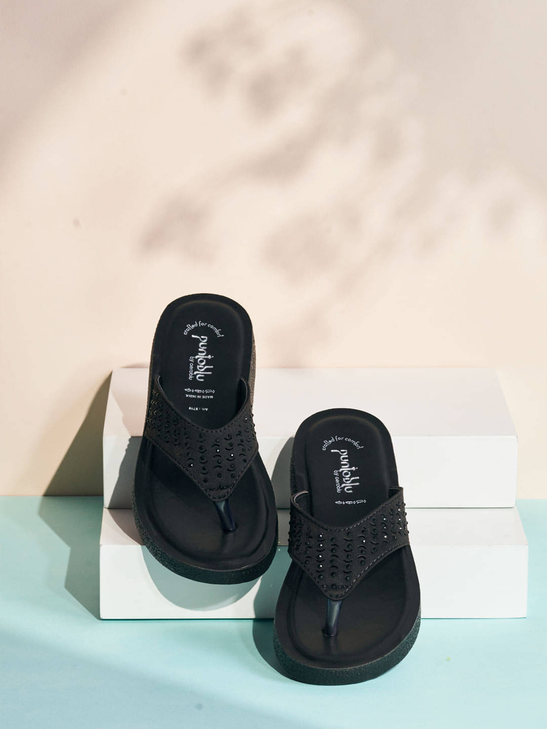     			Puntoblu Black Women's Slipper