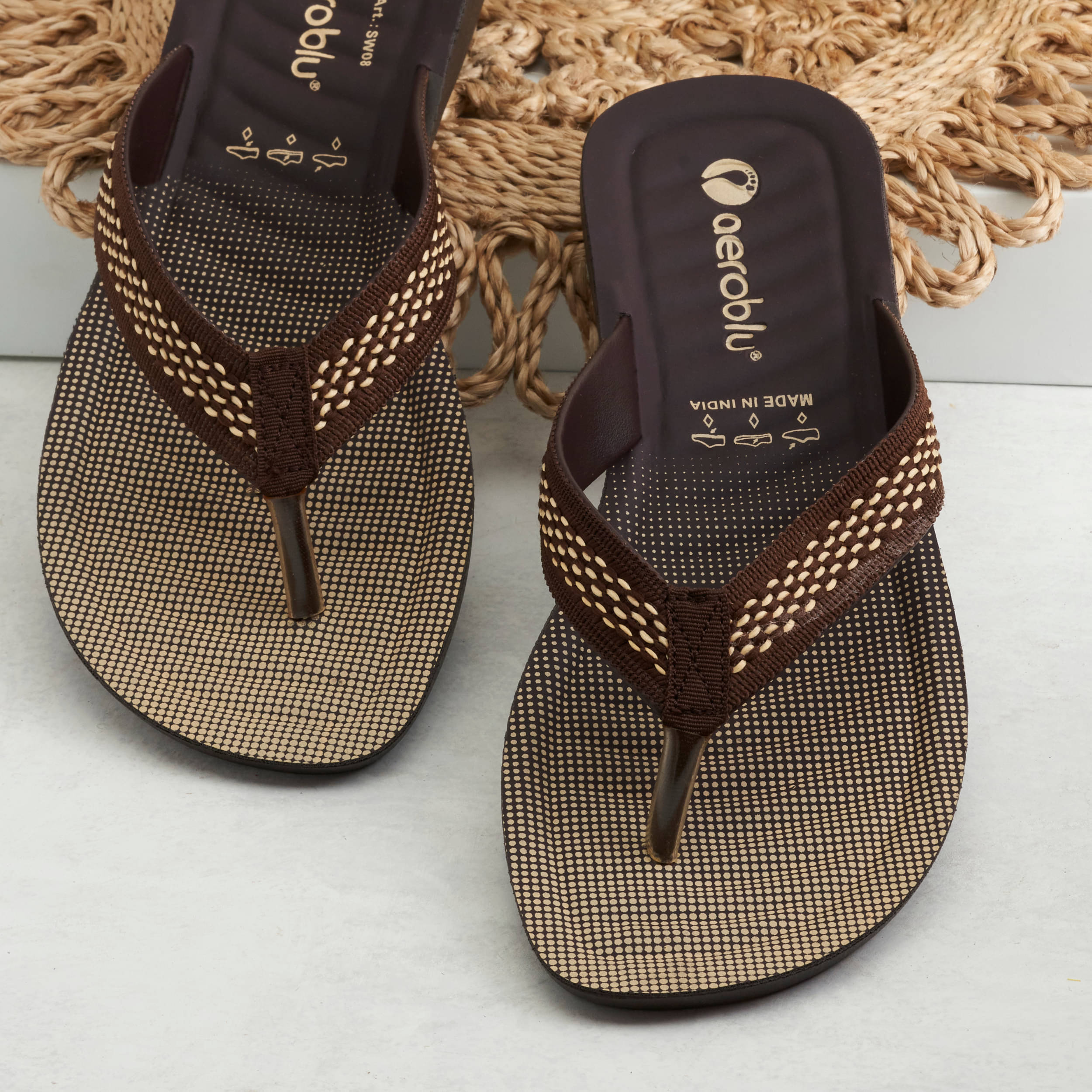     			Puntoblu Brown Women's Slipper
