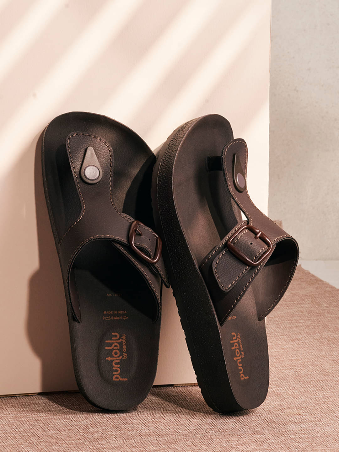     			Puntoblu Brown Women's Slipper