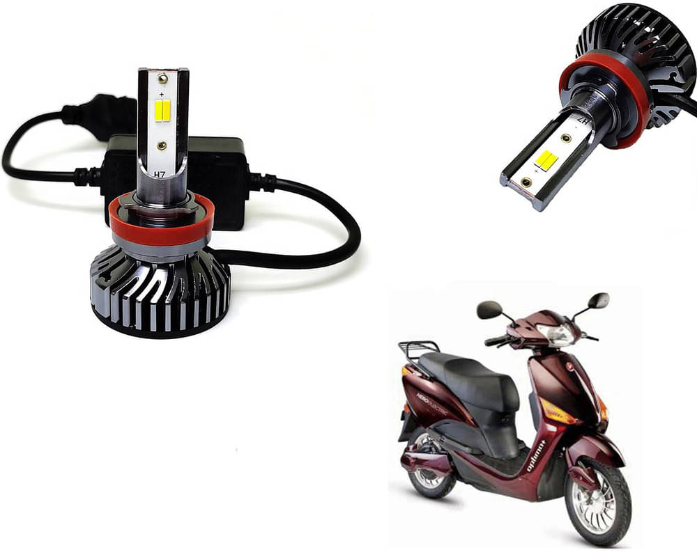     			Selifaur - 4 LED High Brightness Automotive 60W+35W Longer Life With Cooling Fan M3A BB1448 Auto Lighting System H7 H11 Led Headlight Light For - Cruz Burgundy