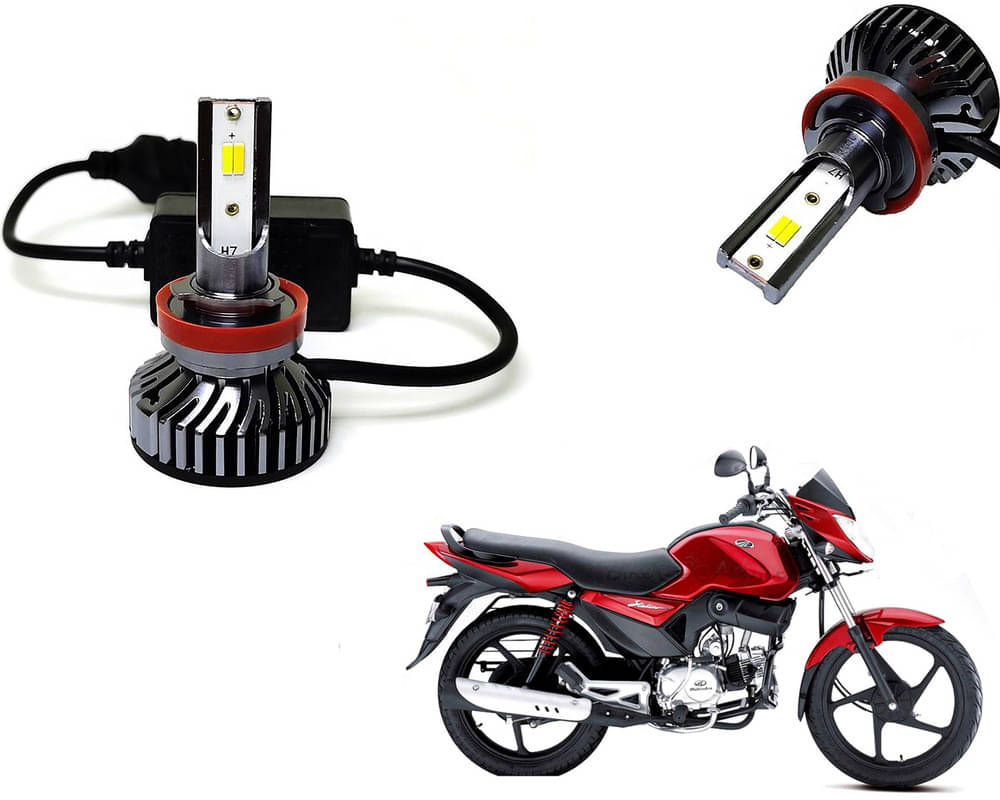     			Selifaur - 4 LED High Brightness Automotive 60W+35W Longer Life With Cooling Fan M3A BB1448 Auto Lighting System H7 H11 Led Headlight Light For - Mahindra Stallio