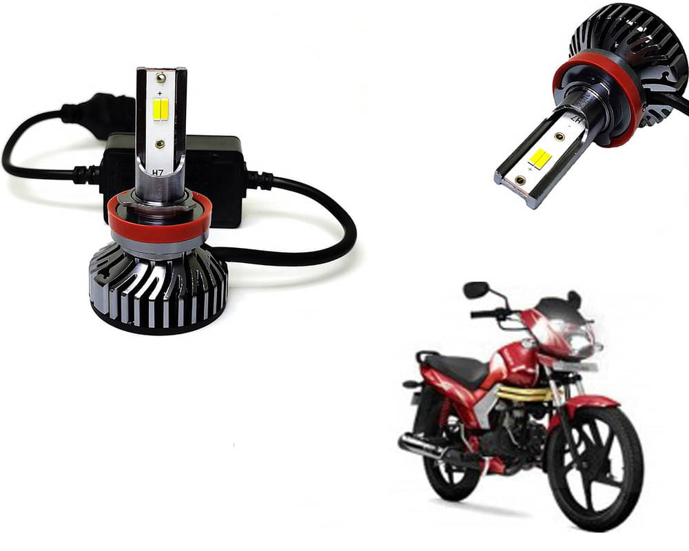     			Selifaur - 4 LED High Brightness Automotive 60W+35W Longer Life With Cooling Fan M3A BB1448 Auto Lighting System H7 H11 Led Headlight Light For - Mahindra Centuro