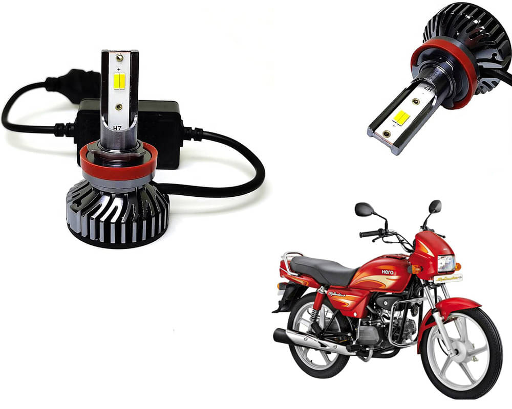     			Selifaur - 4 LED High Brightness Automotive 60W+35W Longer Life With Cooling Fan M3A BB1448 Auto Lighting System H7 H11 Led Headlight Light For - Passion Plus