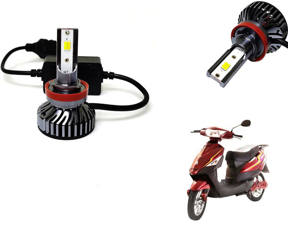     			Selifaur - 4 LED High Brightness Automotive 60W+35W Longer Life With Cooling Fan M3A BB1448 Auto Lighting System H7 H11 Led Headlight Light For - Lohia Genius