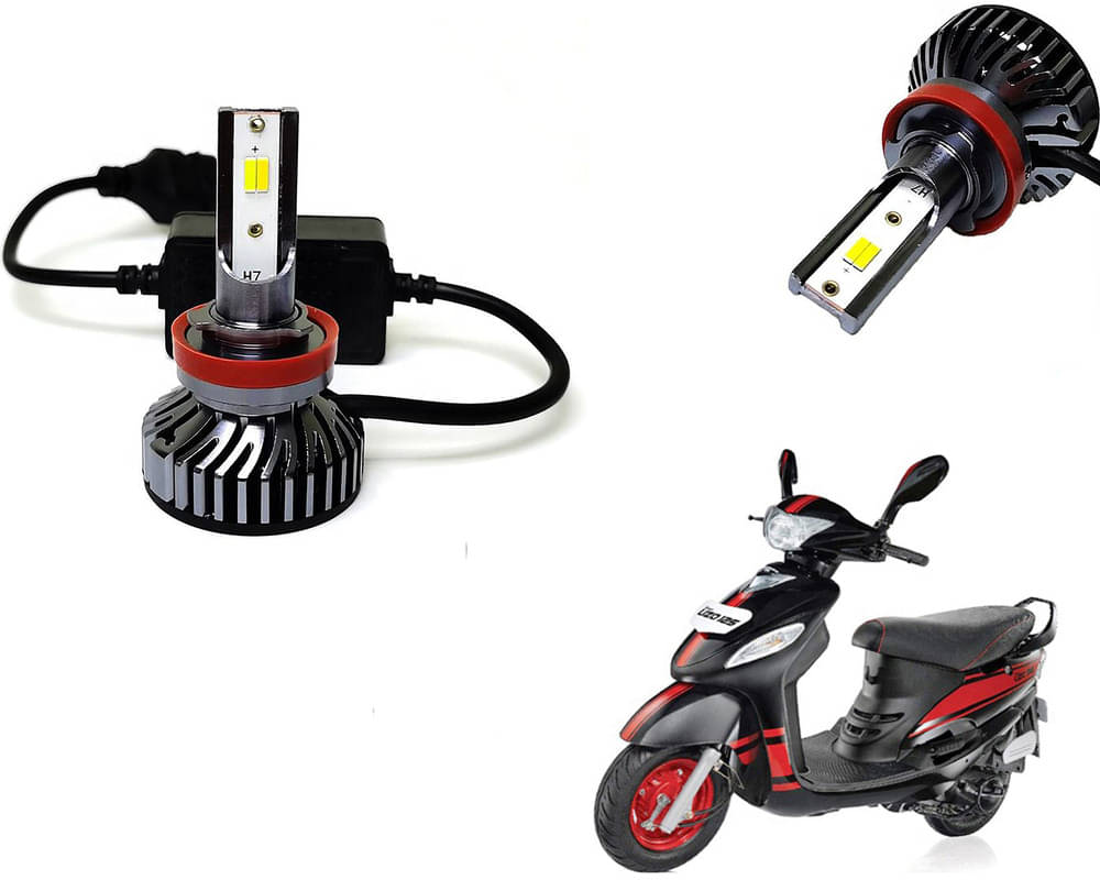    			Selifaur - 4 LED High Brightness Automotive 60W+35W Longer Life With Cooling Fan M3A BB1448 Auto Lighting System H7 H11 Led Headlight Light For - Mahindra Rodeo Uzo