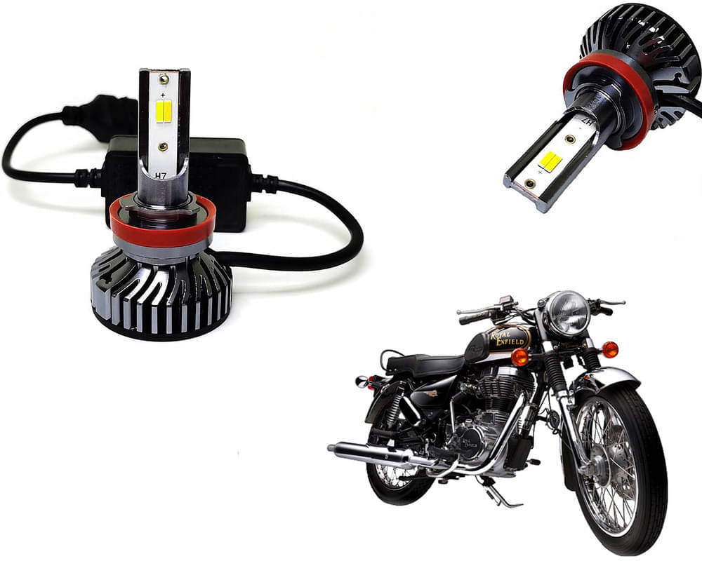     			Selifaur - 4 LED High Brightness Automotive 60W+35W Longer Life With Cooling Fan M3A BB1448 Auto Lighting System H7 H11 Led Headlight Light For - Electra Delux
