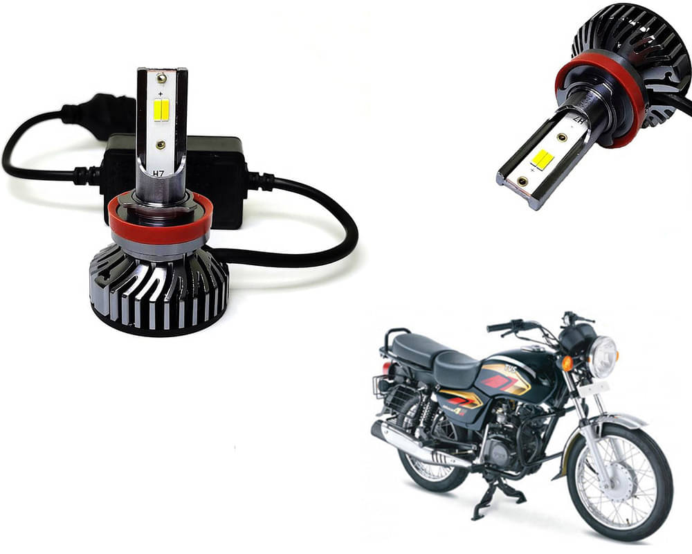 Selifaur - 4 LED High Brightness Automotive 60W+35W Longer Life With Cooling Fan M3A BB1448 Auto Lighting System H7 H11 Led Headlight Light For - TVS Max 4R Selifaur - 4 LED High Brightness Automotive 60W+35W Longer Life With Cooling Fan M3A BB1448 Auto Lighting System H7 H11 Led Headlight Light For - TVS Max 4R