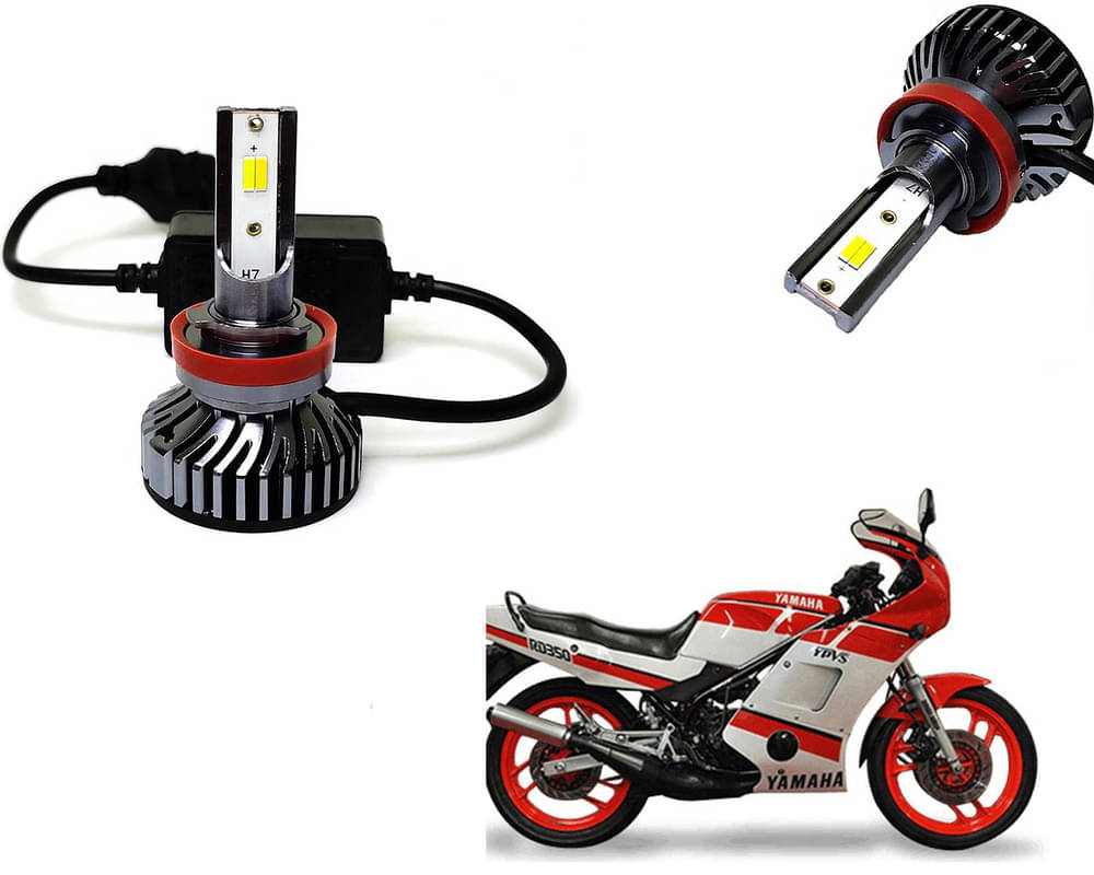 Selifaur - 4 LED High Brightness Automotive 60W+35W Longer Life With Cooling Fan M3A BB1448 Auto Lighting System H7 H11 Led Headlight Light For - Yamaha RD 350 Selifaur - 4 LED High Brightness Automotive 60W+35W Longer Life With Cooling Fan M3A BB1448 Auto Lighting System H7 H11 Led Headlight Light For - Yamaha RD 350