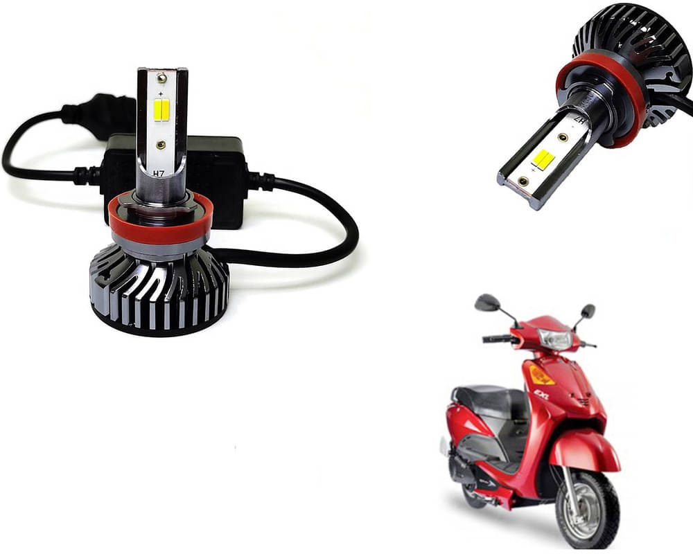    			Selifaur - 4 LED High Brightness Automotive 60W+35W Longer Life With Cooling Fan M3A BB1448 Auto Lighting System H7 H11 Led Headlight Light For - Indus Yo EXL
