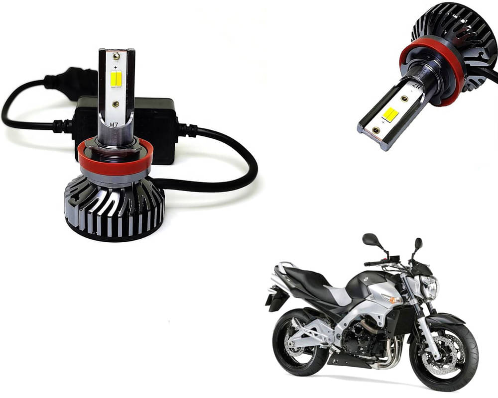     			Selifaur - 4 LED High Brightness Automotive 60W+35W Longer Life With Cooling Fan M3A BB1448 Auto Lighting System H7 H11 Led Headlight Light For - Suzuki Impulse
