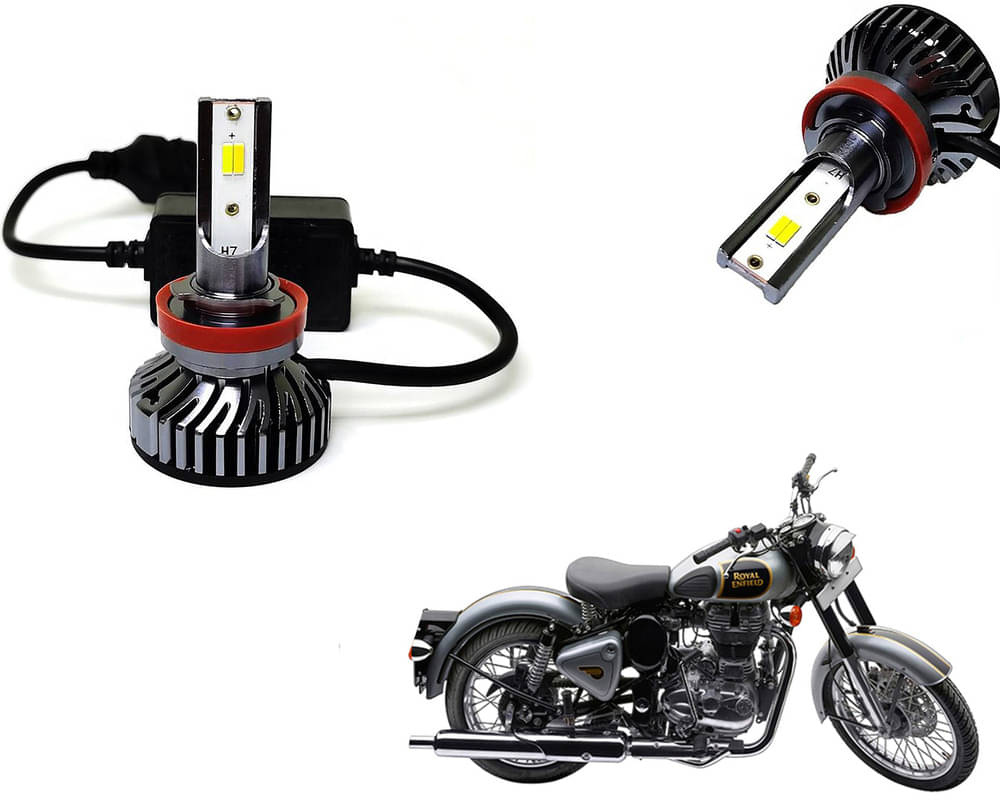     			Selifaur - 4 LED High Brightness Automotive 60W+35W Longer Life With Cooling Fan M3A BB1448 Auto Lighting System H7 H11 Led Headlight Light For - Thunderbird 500