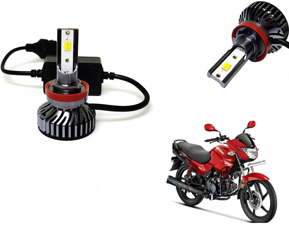     			Selifaur - 4 LED High Brightness Automotive 60W+35W Longer Life With Cooling Fan M3A BB1448 Auto Lighting System H7 H11 Led Headlight Light For - Glamour FI