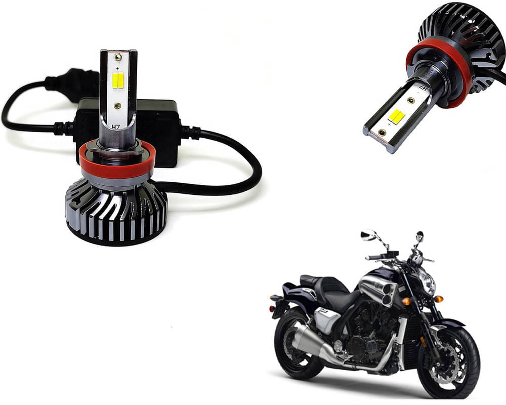 Selifaur - 4 LED High Brightness Automotive 60W+35W Longer Life With Cooling Fan M3A BB1448 Auto Lighting System H7 H11 Led Headlight Light For - Yamaha VMAX Selifaur - 4 LED High Brightness Automotive 60W+35W Longer Life With Cooling Fan M3A BB1448 Auto Lighting System H7 H11 Led Headlight Light For - Yamaha VMAX