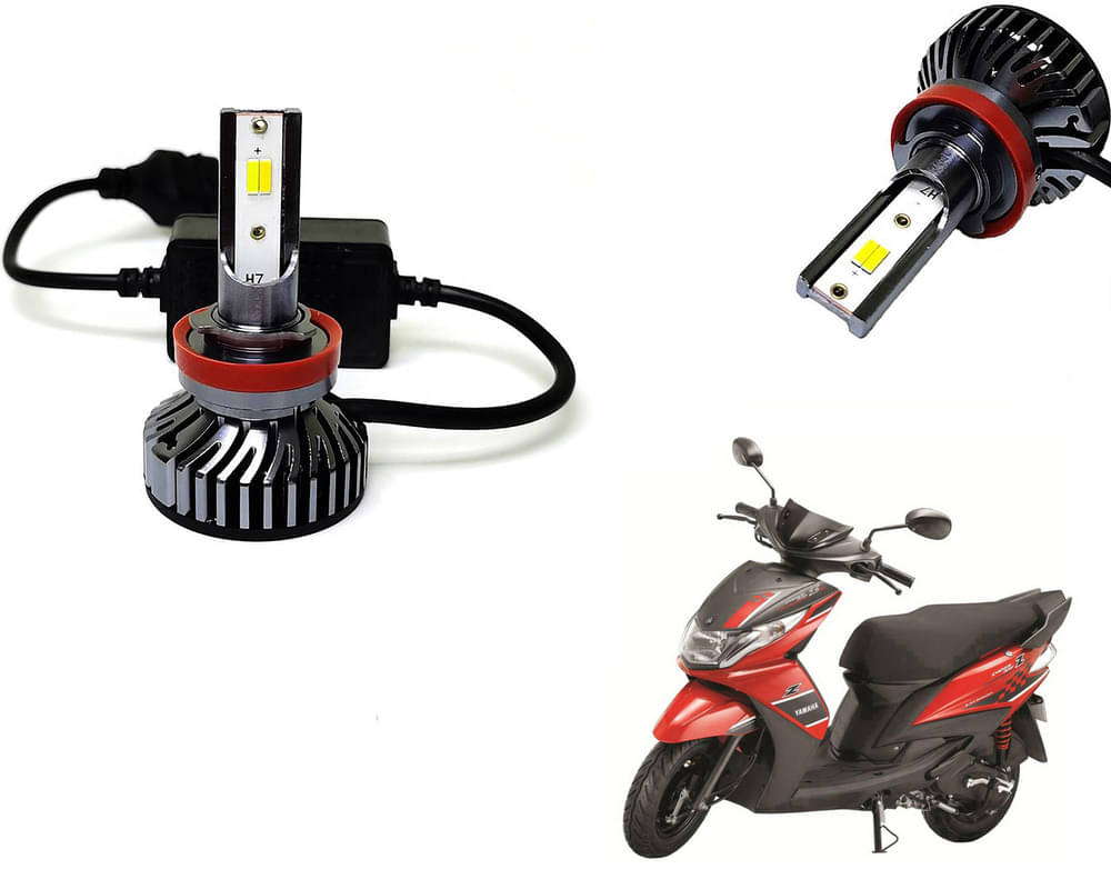 Selifaur - 4 LED High Brightness Automotive 60W+35W Longer Life With Cooling Fan M3A BB1448 Auto Lighting System H7 H11 Led Headlight Light For - Yamaha Ray Z Selifaur - 4 LED High Brightness Automotive 60W+35W Longer Life With Cooling Fan M3A BB1448 Auto Lighting System H7 H11 Led Headlight Light For - Yamaha Ray Z
