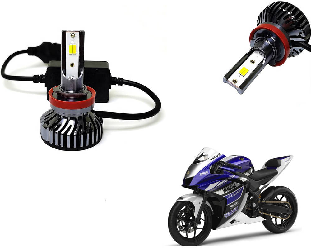 Selifaur - 4 LED High Brightness Automotive 60W+35W Longer Life With Cooling Fan M3A BB1448 Auto Lighting System H7 H11 Led Headlight Light For - Yamaha R25 Selifaur - 4 LED High Brightness Automotive 60W+35W Longer Life With Cooling Fan M3A BB1448 Auto Lighting System H7 H11 Led Headlight Light For - Yamaha R25