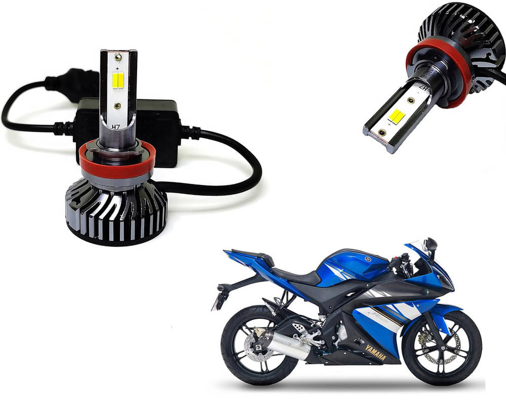Selifaur - 4 LED High Brightness Automotive 60W+35W Longer Life With Cooling Fan M3A BB1448 Auto Lighting System H7 H11 Led Headlight Light For - Yamaha YZF R15 Selifaur - 4 LED High Brightness Automotive 60W+35W Longer Life With Cooling Fan M3A BB1448 Auto Lighting System H7 H11 Led Headlight Light For - Yamaha YZF R15