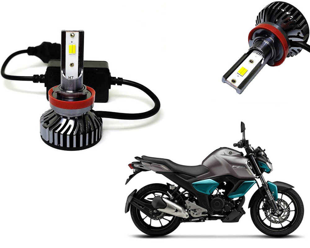 Selifaur - 4 LED High Brightness Automotive 60W+35W Longer Life With Cooling Fan M3A BB1448 Auto Lighting System H7 H11 Led Headlight Light For - Yamaha FZ V3.0 FI Selifaur - 4 LED High Brightness Automotive 60W+35W Longer Life With Cooling Fan M3A BB1448 Auto Lighting System H7 H11 Led Headlight Light For - Yamaha FZ V3.0 FI