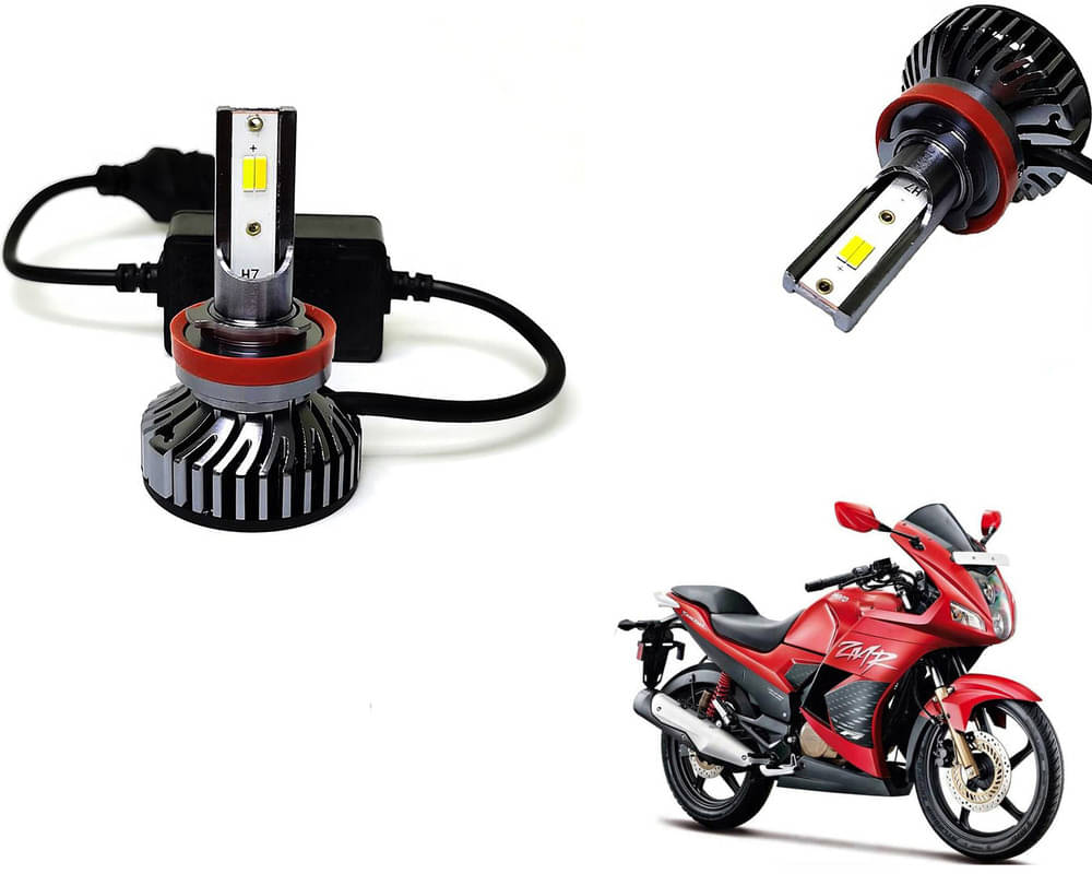     			Selifaur - 4 LED High Brightness Automotive 60W+35W Longer Life With Cooling Fan M3A BB1448 Auto Lighting System H7 H11 Led Headlight Light For - Karizma