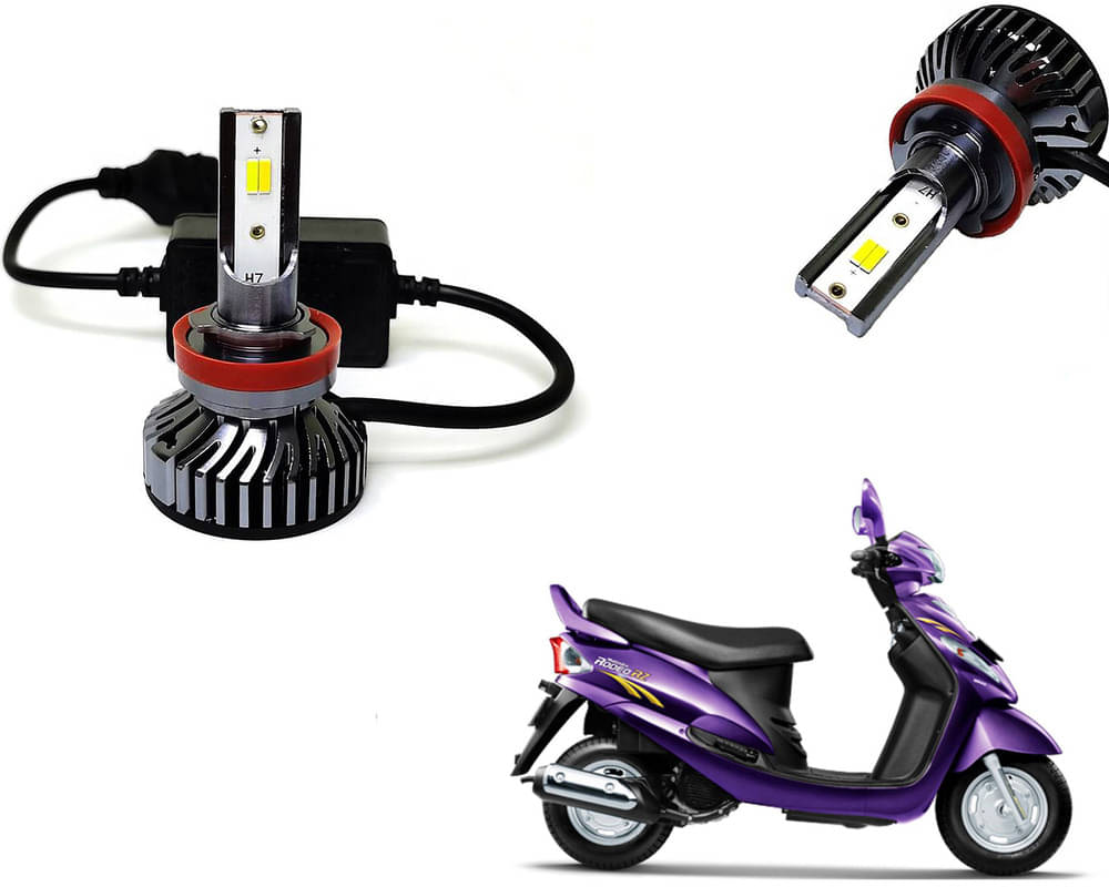     			Selifaur - 4 LED High Brightness Automotive 60W+35W Longer Life With Cooling Fan M3A BB1448 Auto Lighting System H7 H11 Led Headlight Light For - Mahindra Rodeo RZ