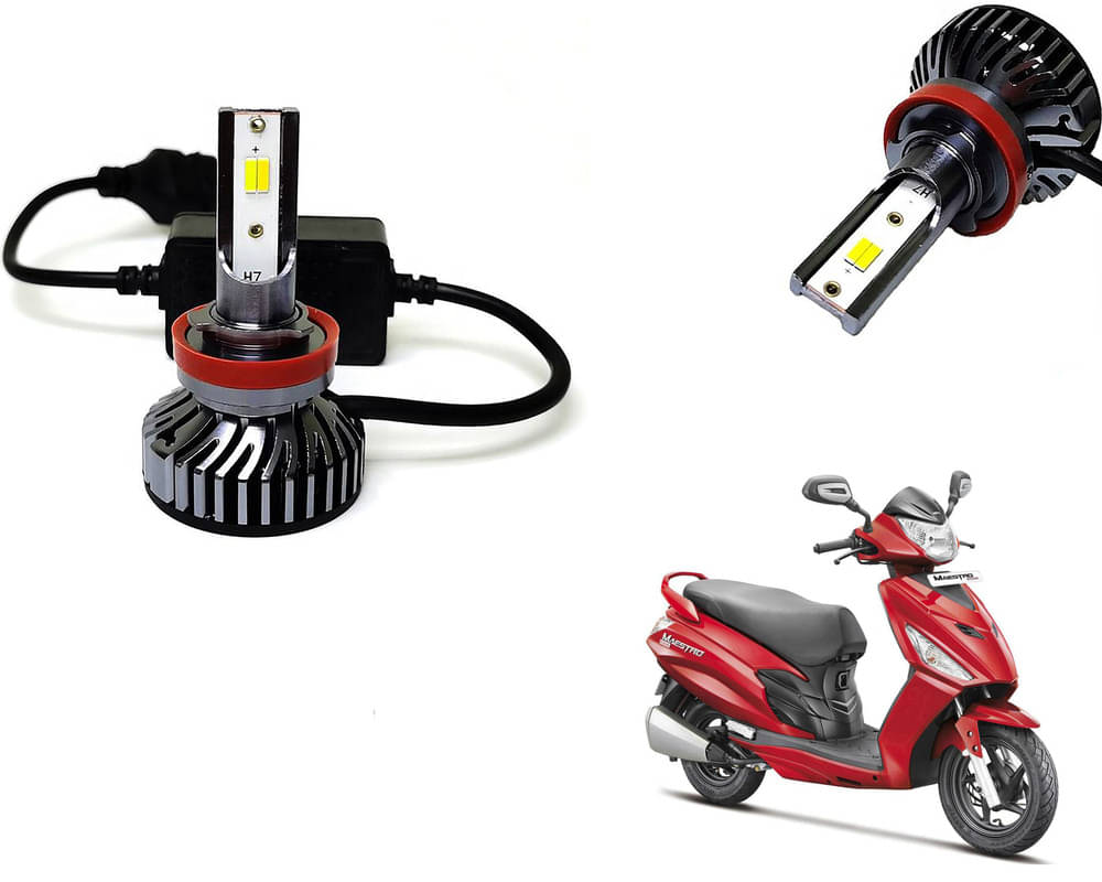     			Selifaur - 4 LED High Brightness Automotive 60W+35W Longer Life With Cooling Fan M3A BB1448 Auto Lighting System H7 H11 Led Headlight Light For - Maestro Edge