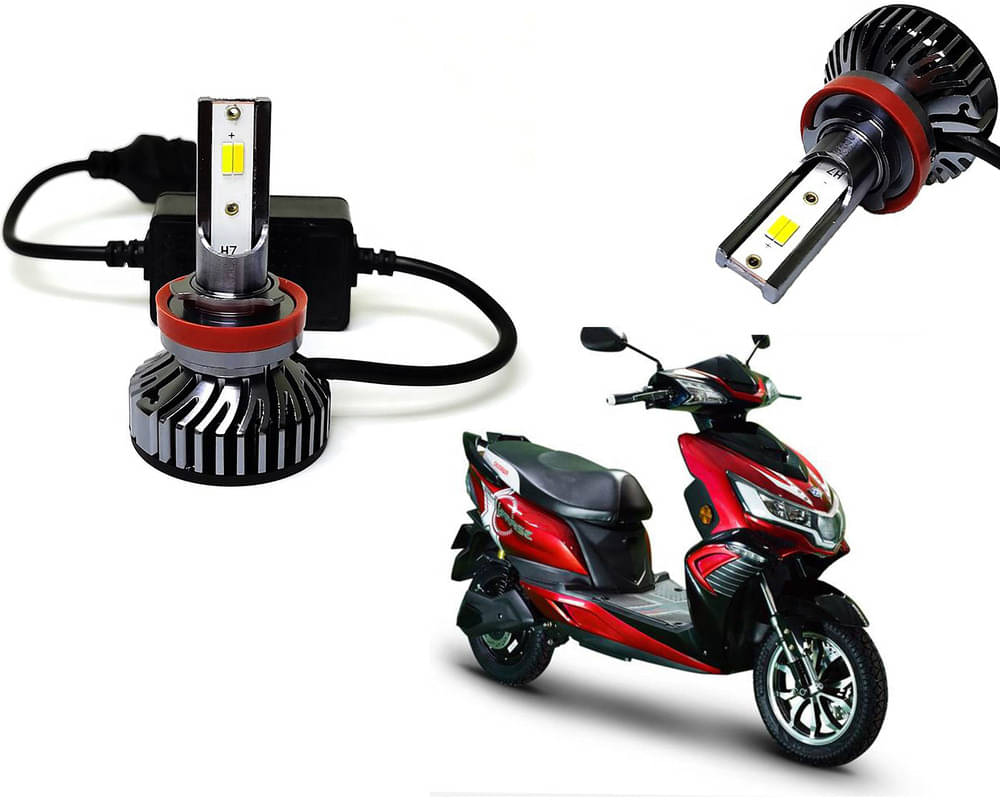     			Selifaur - 4 LED High Brightness Automotive 60W+35W Longer Life With Cooling Fan M3A BB1448 Auto Lighting System H7 H11 Led Headlight Light For - Okinawa i-Praise