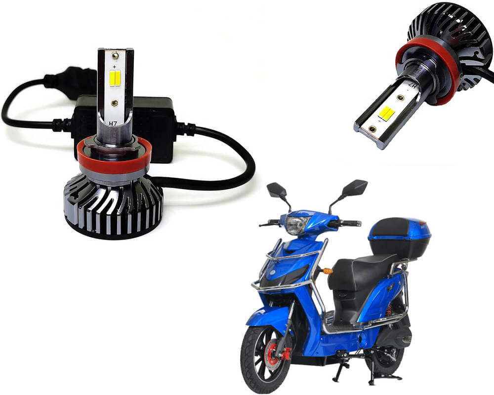 Selifaur - 4 LED High Brightness Automotive 60W+35W Longer Life With Cooling Fan M3A BB1448 Auto Lighting System H7 H11 Led Headlight Light For - Avan Motors Xero Plus Selifaur - 4 LED High Brightness Automotive 60W+35W Longer Life With Cooling Fan M3A BB1448 Auto Lighting System H7 H11 Led Headlight Light For - Avan Motors Xero Plus