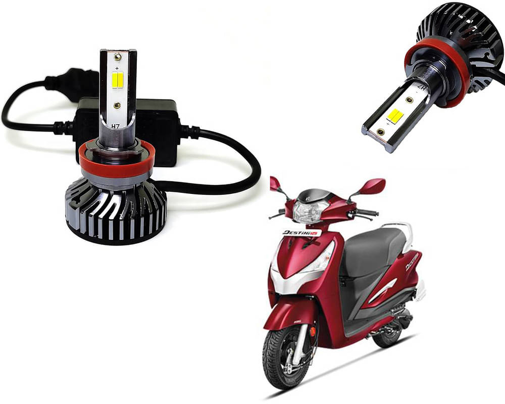 Selifaur - 4 LED High Brightness Automotive 60W+35W Longer Life With Cooling Fan M3A BB1448 Auto Lighting System H7 H11 Led Headlight Light For - Hero Destini 125 Selifaur - 4 LED High Brightness Automotive 60W+35W Longer Life With Cooling Fan M3A BB1448 Auto Lighting System H7 H11 Led Headlight Light For - Hero Destini 125