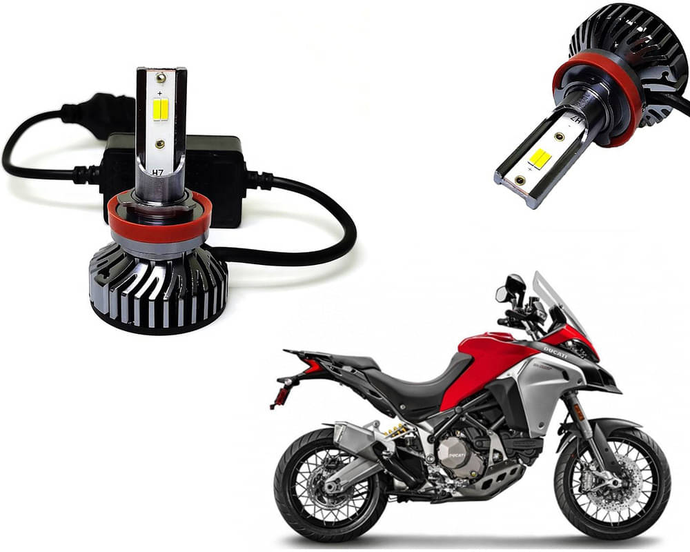     			Selifaur - 4 LED High Brightness Automotive 60W+35W Longer Life With Cooling Fan M3A BB1448 Auto Lighting System H7 H11 Led Headlight Light For - Ducati Multistrada 1200 Enduro