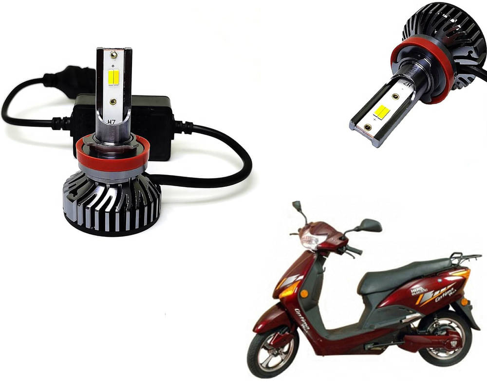     			Selifaur - 4 LED High Brightness Automotive 60W+35W Longer Life With Cooling Fan M3A BB1448 Auto Lighting System H7 H11 Led Headlight Light For - Cruz