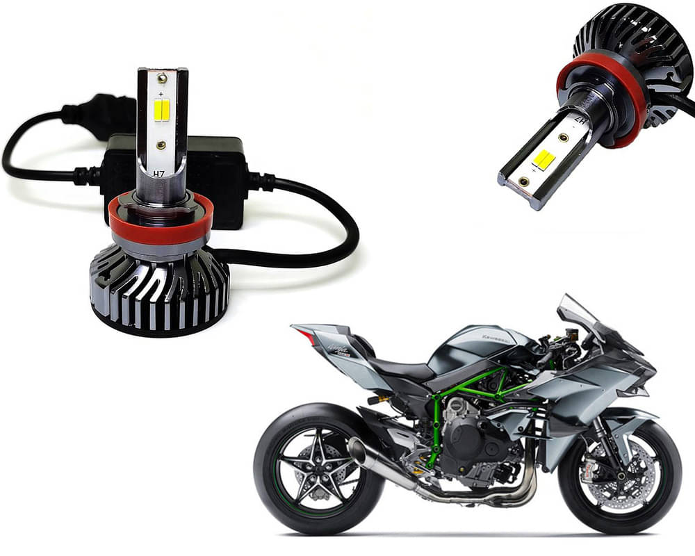 Selifaur - 4 LED High Brightness Automotive 60W+35W Longer Life With Cooling Fan M3A BB1448 Auto Lighting System H7 H11 Led Headlight Light For - Kawasaki Ninja H2R Selifaur - 4 LED High Brightness Automotive 60W+35W Longer Life With Cooling Fan M3A BB1448 Auto Lighting System H7 H11 Led Headlight Light For - Kawasaki Ninja H2R