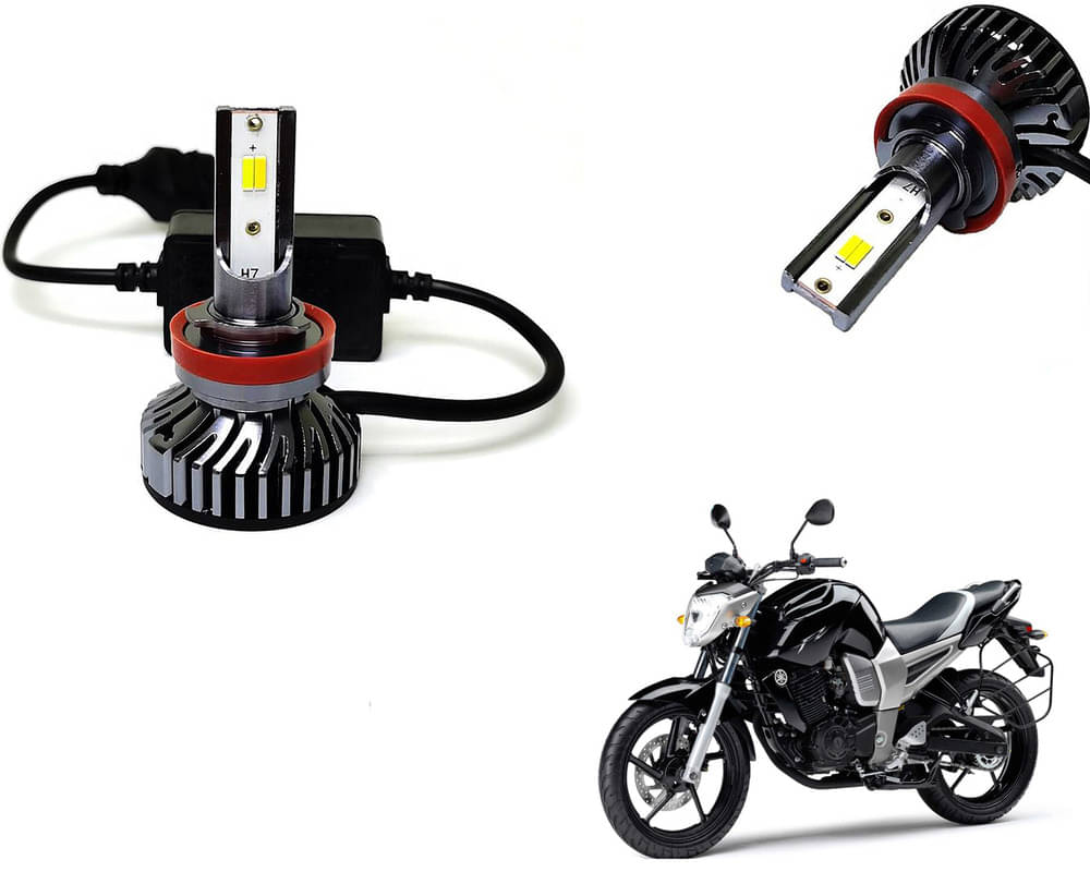 Selifaur - 4 LED High Brightness Automotive 60W+35W Longer Life With Cooling Fan M3A BB1448 Auto Lighting System H7 H11 Led Headlight Light For - Yamaha FZ 16 Selifaur - 4 LED High Brightness Automotive 60W+35W Longer Life With Cooling Fan M3A BB1448 Auto Lighting System H7 H11 Led Headlight Light For - Yamaha FZ 16