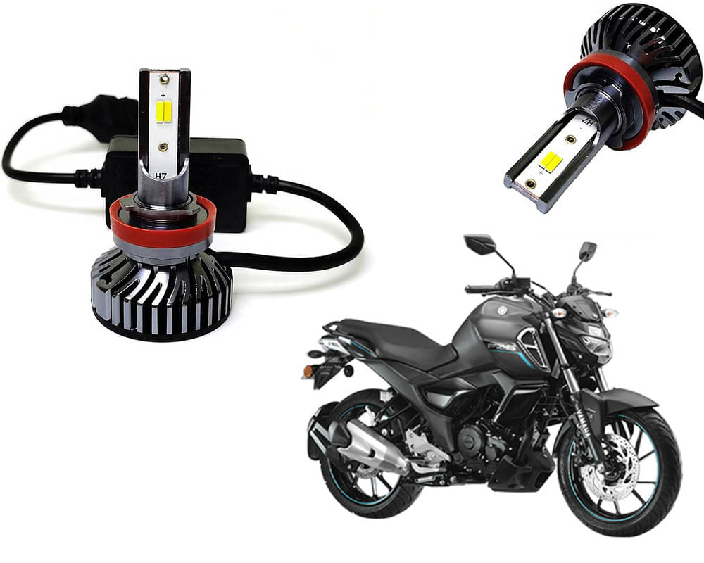 Selifaur - 4 LED High Brightness Automotive 60W+35W Longer Life With Cooling Fan M3A BB1448 Auto Lighting System H7 H11 Led Headlight Light For - Yamaha FZ S V3.0 FI Selifaur - 4 LED High Brightness Automotive 60W+35W Longer Life With Cooling Fan M3A BB1448 Auto Lighting System H7 H11 Led Headlight Light For - Yamaha FZ S V3.0 FI