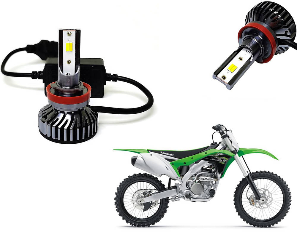 Selifaur - 4 LED High Brightness Automotive 60W+35W Longer Life With Cooling Fan M3A BB1448 Auto Lighting System H7 H11 Led Headlight Light For - Kawasaki KX250F Selifaur - 4 LED High Brightness Automotive 60W+35W Longer Life With Cooling Fan M3A BB1448 Auto Lighting System H7 H11 Led Headlight Light For - Kawasaki KX250F