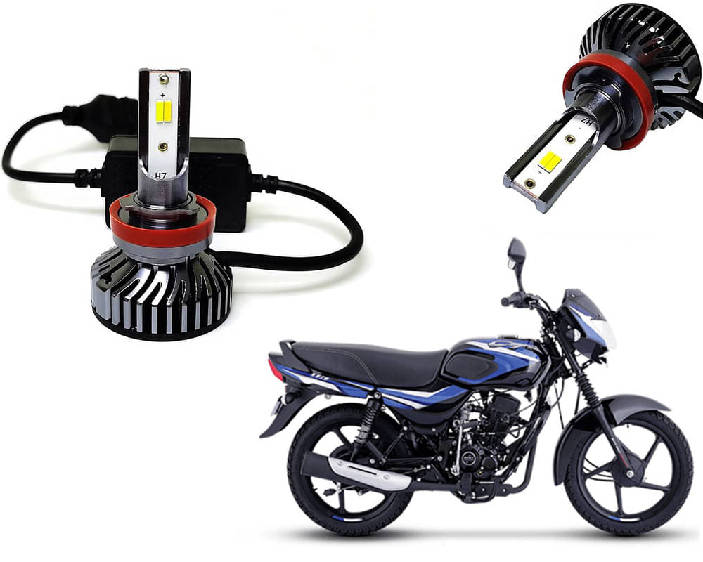 Selifaur - 4 LED High Brightness Automotive 60W+35W Longer Life With Cooling Fan M3A BB1448 Auto Lighting System H7 H11 Led Headlight Light For - Bajaj CT 110 Selifaur - 4 LED High Brightness Automotive 60W+35W Longer Life With Cooling Fan M3A BB1448 Auto Lighting System H7 H11 Led Headlight Light For - Bajaj CT 110