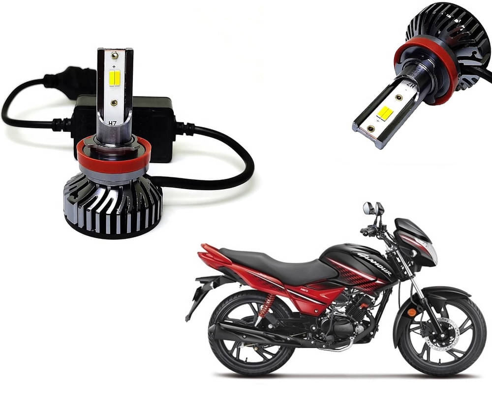 Selifaur - 4 LED High Brightness Automotive 60W+35W Longer Life With Cooling Fan M3A BB1448 Auto Lighting System H7 H11 Led Headlight Light For - Hero Glamour 125 Selifaur - 4 LED High Brightness Automotive 60W+35W Longer Life With Cooling Fan M3A BB1448 Auto Lighting System H7 H11 Led Headlight Light For - Hero Glamour 125