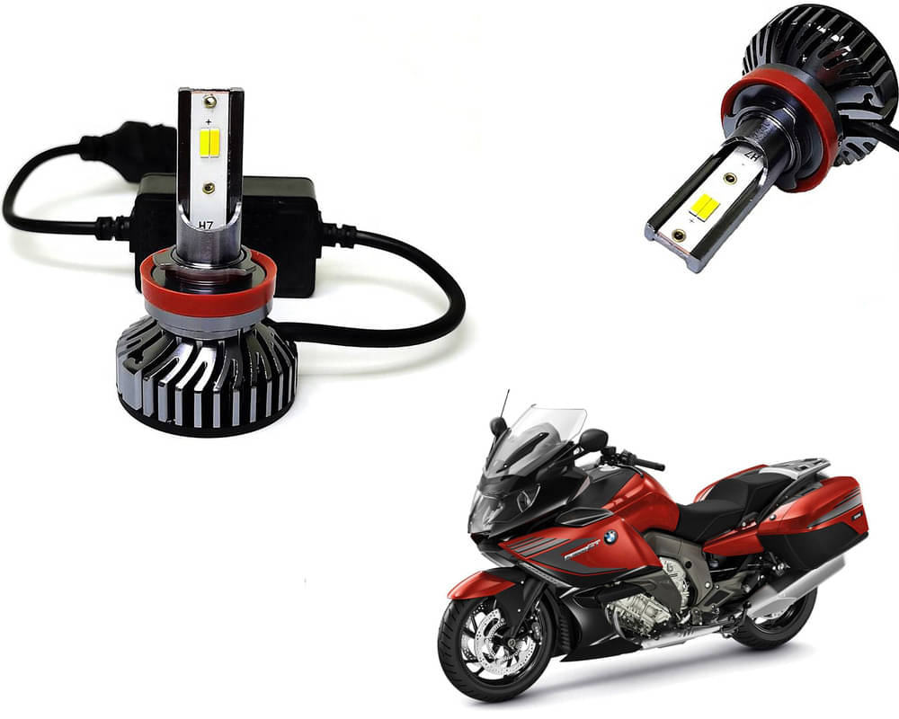     			Selifaur - 4 LED High Brightness Automotive 60W+35W Longer Life With Cooling Fan M3A BB1448 Auto Lighting System H7 H11 Led Headlight Light For - BMW K 1600