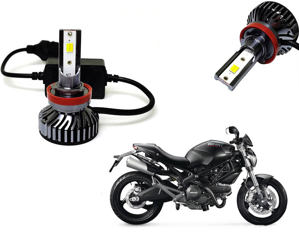 Selifaur - 4 LED High Brightness Automotive 60W+35W Longer Life With Cooling Fan M3A BB1448 Auto Lighting System H7 H11 Led Headlight Light For - Ducati Monster 796 S2R     			Selifaur - 4 LED High Brightness Automotive 60W+35W Longer Life With Cooling Fan M3A BB1448 Auto Lighting System H7 H11 Led Headlight Light For - Ducati Monster 796 S2R