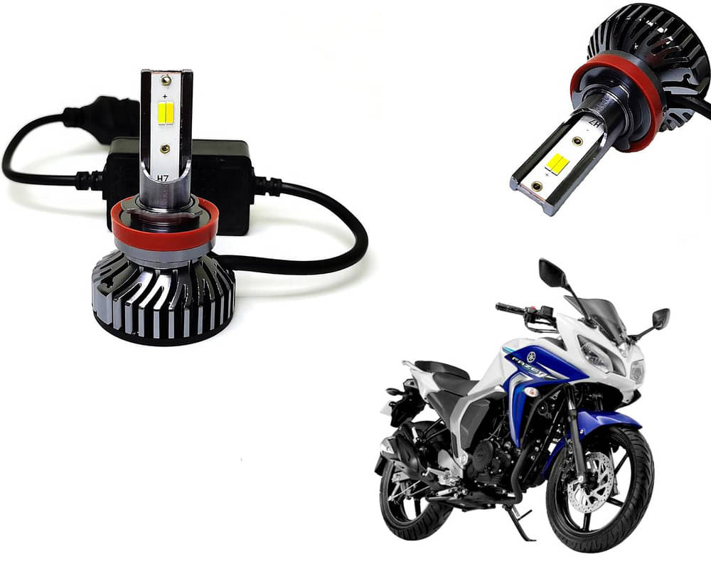 Selifaur - 4 LED High Brightness Automotive 60W+35W Longer Life With Cooling Fan M3A BB1448 Auto Lighting System H7 H11 Led Headlight Light For - Yamaha Fazer FI Selifaur - 4 LED High Brightness Automotive 60W+35W Longer Life With Cooling Fan M3A BB1448 Auto Lighting System H7 H11 Led Headlight Light For - Yamaha Fazer FI