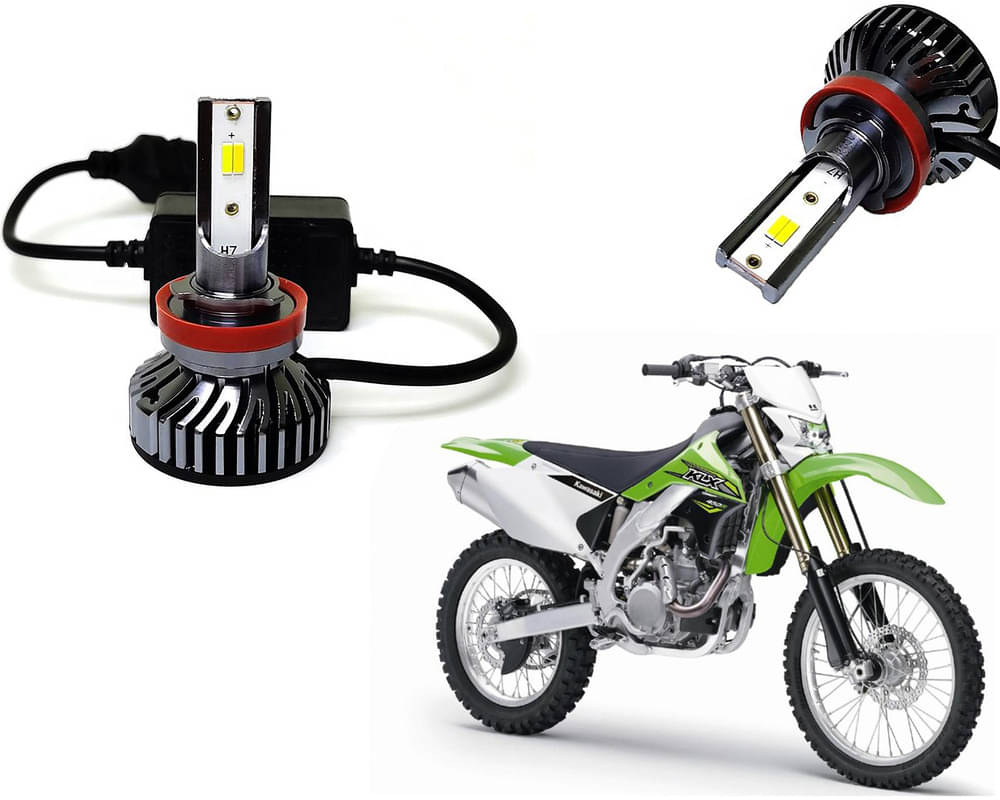 Selifaur - 4 LED High Brightness Automotive 60W+35W Longer Life With Cooling Fan M3A BB1448 Auto Lighting System H7 H11 Led Headlight Light For - Kawasaki KLX450R Selifaur - 4 LED High Brightness Automotive 60W+35W Longer Life With Cooling Fan M3A BB1448 Auto Lighting System H7 H11 Led Headlight Light For - Kawasaki KLX450R