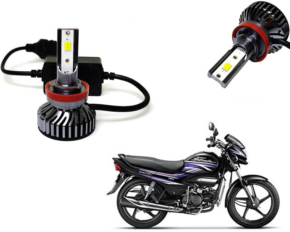     			Selifaur - 4 LED High Brightness Automotive 60W+35W Longer Life With Cooling Fan M3A BB1448 Auto Lighting System H7 H11 Led Headlight Light For - Hero Super Splendor 2018