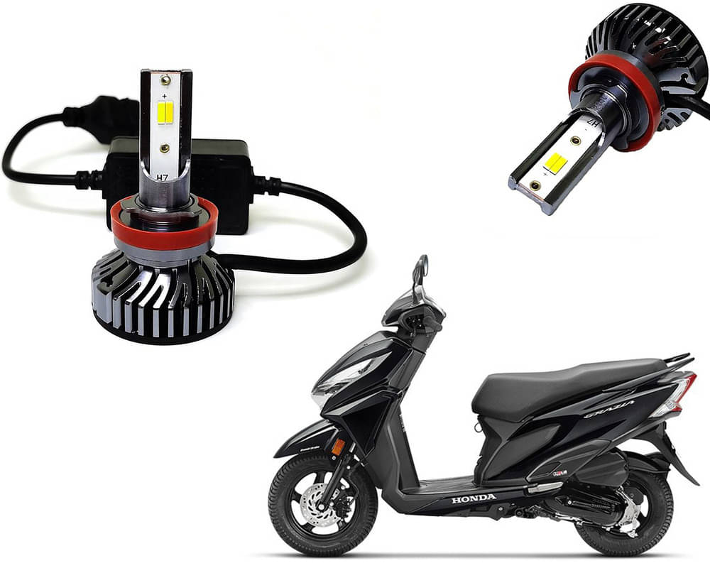     			Selifaur - 4 LED High Brightness Automotive 60W+35W Longer Life With Cooling Fan M3A BB1448 Auto Lighting System H7 H11 Led Headlight Light For - Honda Grazia